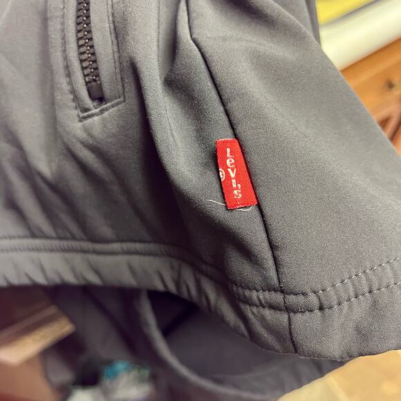 Levi's Performance Jacket Hooded Full Zip Men's Small Fleece Lined Outdoors Camp - Picture 11 of 11